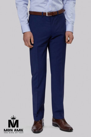 Men Regular Fit Trouser in blue